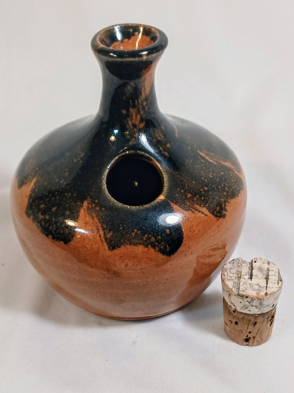 Vintage  Studio Pottery Cruet Bottle – Signed Ineke Victoria BC Canada