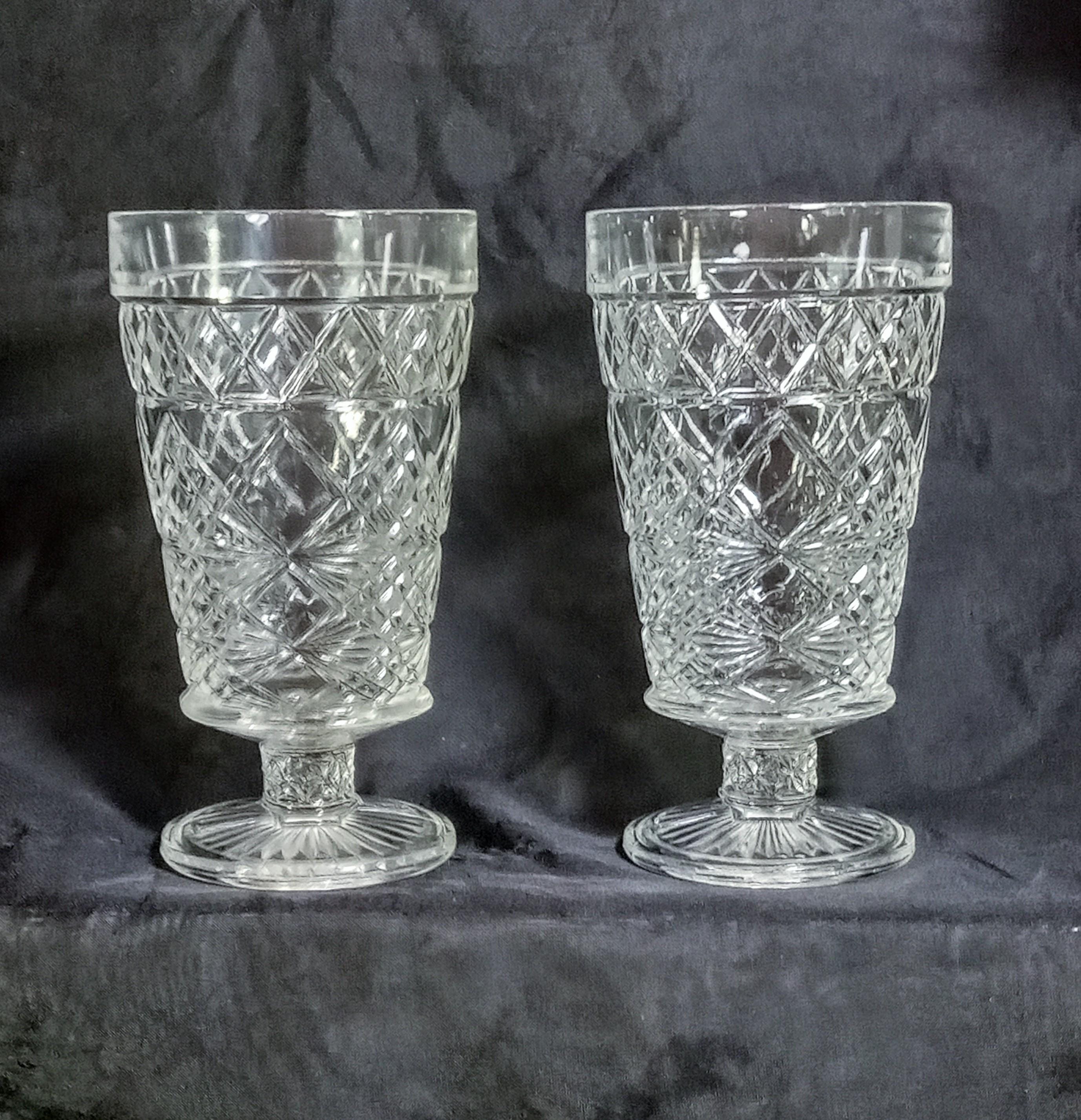 Vintage Hazel-Atlas Glass Goblets - Big Top Peanut Butter Promotion - Set of Four