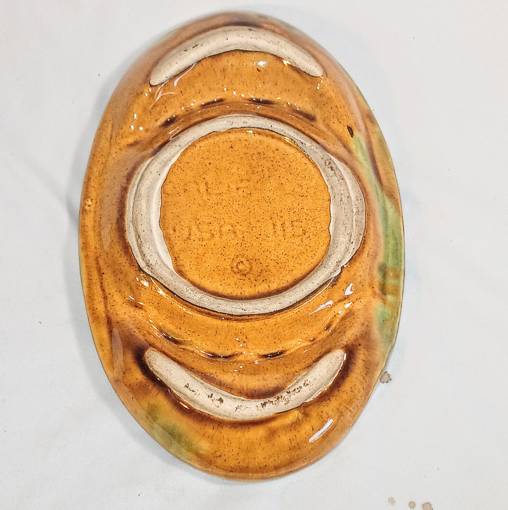 Vintage Ceramic Ashtray - California Pottery Drip Glaze