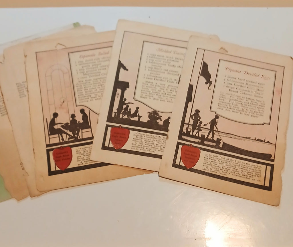 Vintage 1930s Ephemera Lot - Junk Journal Supplies - Recipes, Ads, & Almanac - 1935 1938