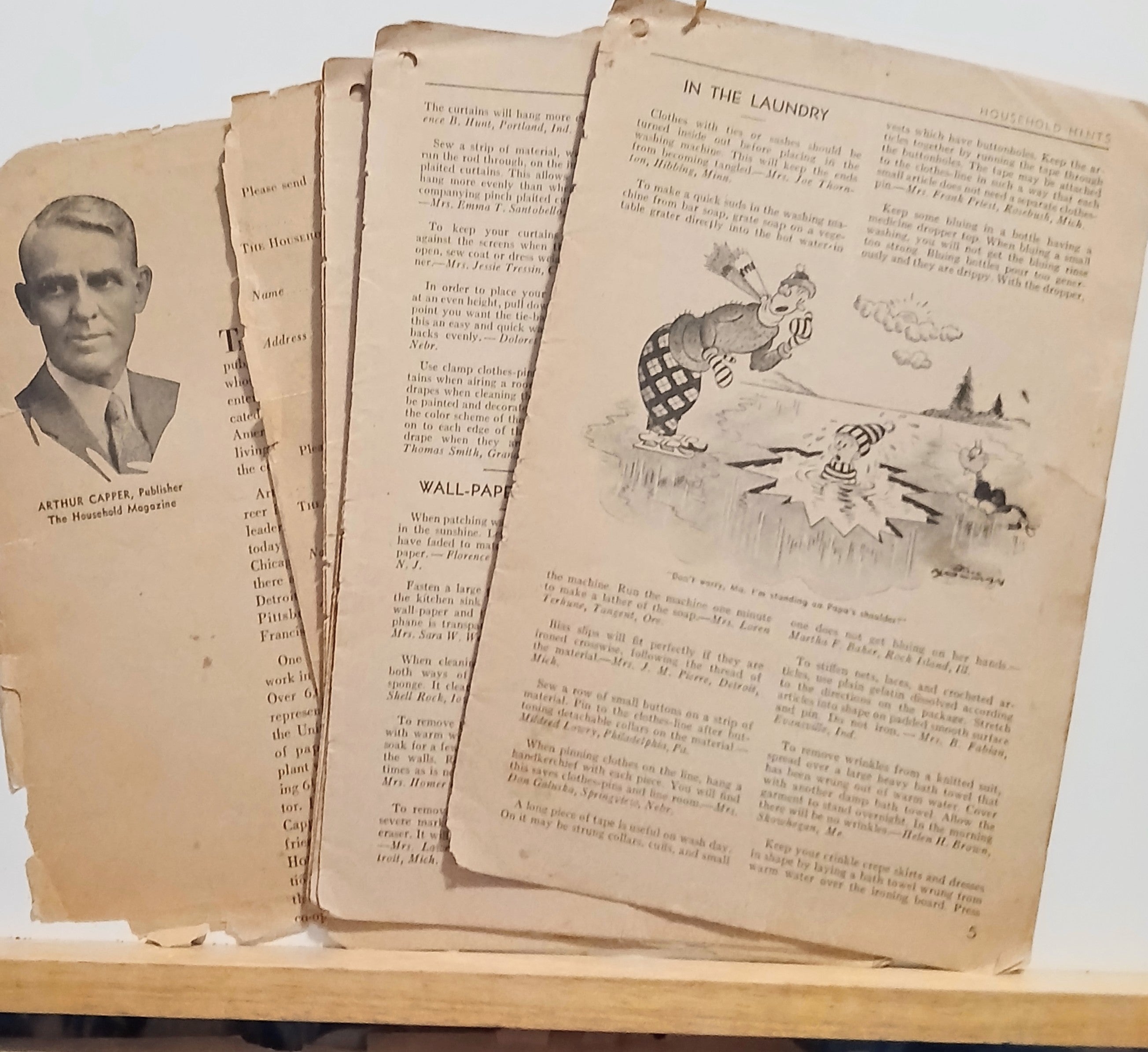 Vintage 1930s Ephemera Lot - Junk Journal Supplies - Recipes, Ads, & Almanac - 1935 1938