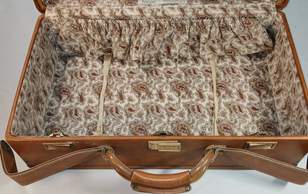 Vintage Hartmann Suitcase Caramel Tan | Mid Century Travel Case