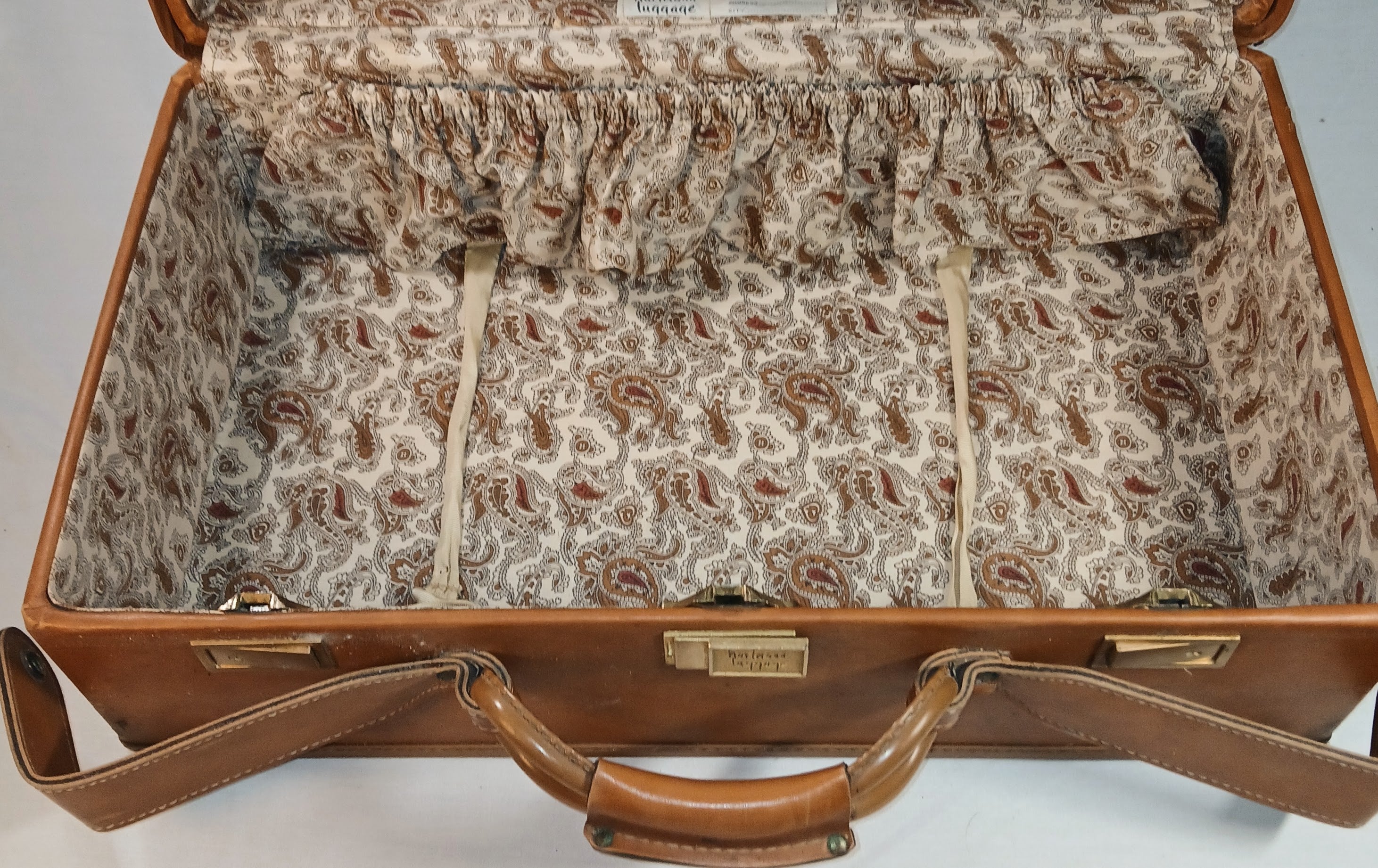 Vintage Hartmann Suitcase Caramel Tan | Mid Century Travel Case