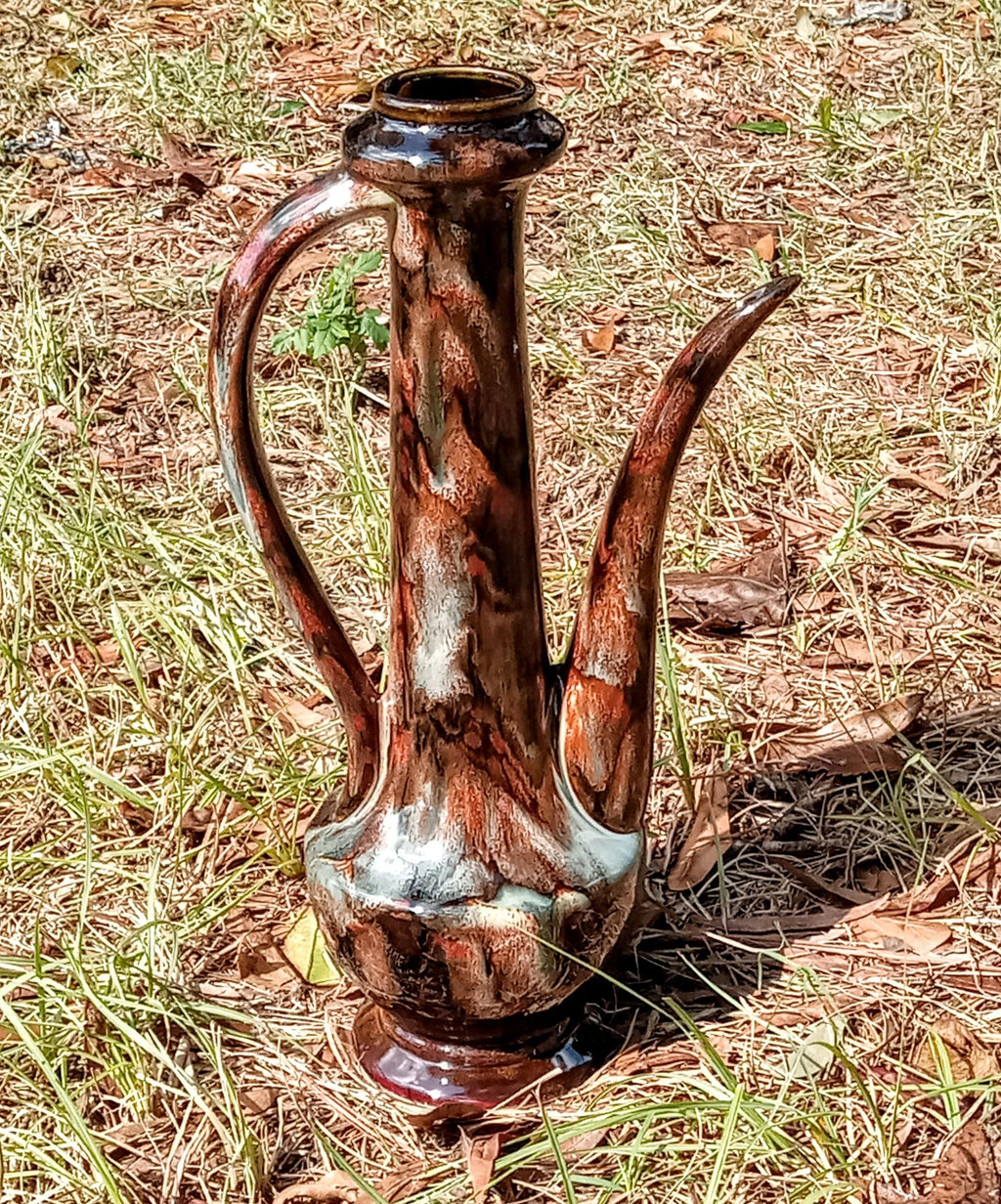 Vintage Ceramic Vase  – 1960s Ozark Earth Glaze - Dryden Pottery