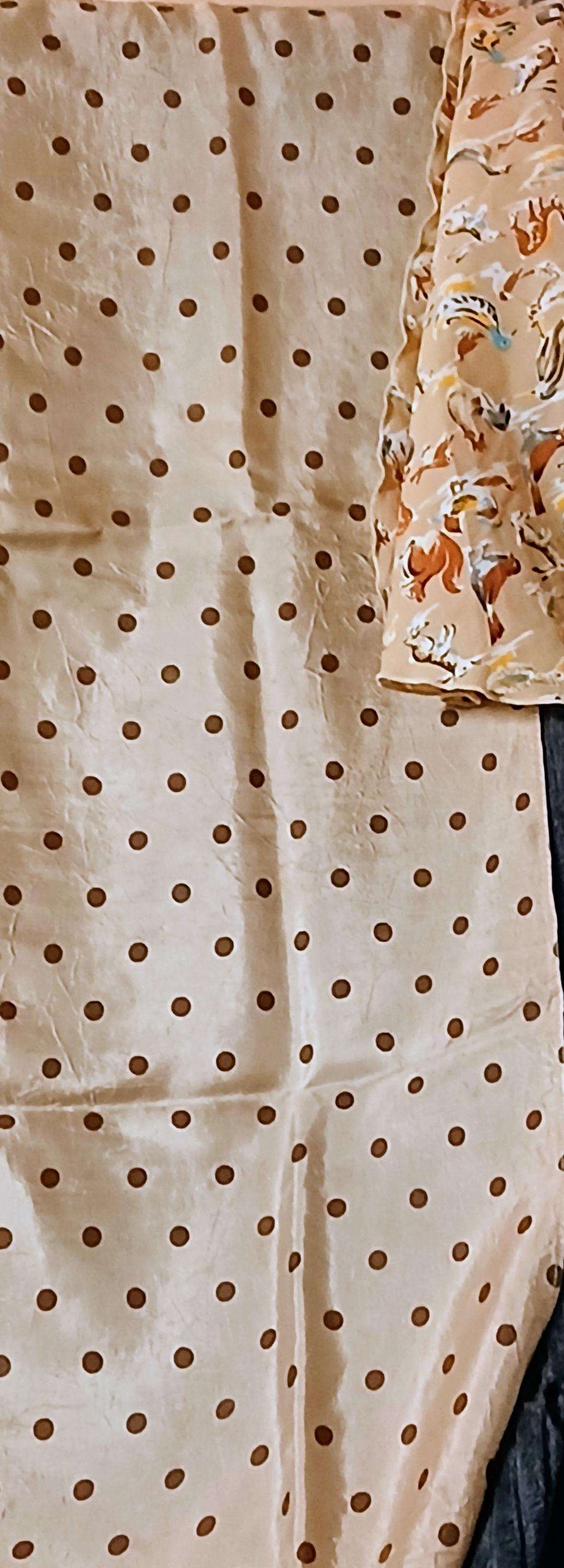 Vintage Scarves – 1960s–1970s – Boho, Paisley, Polka Dot – Retro Accessories