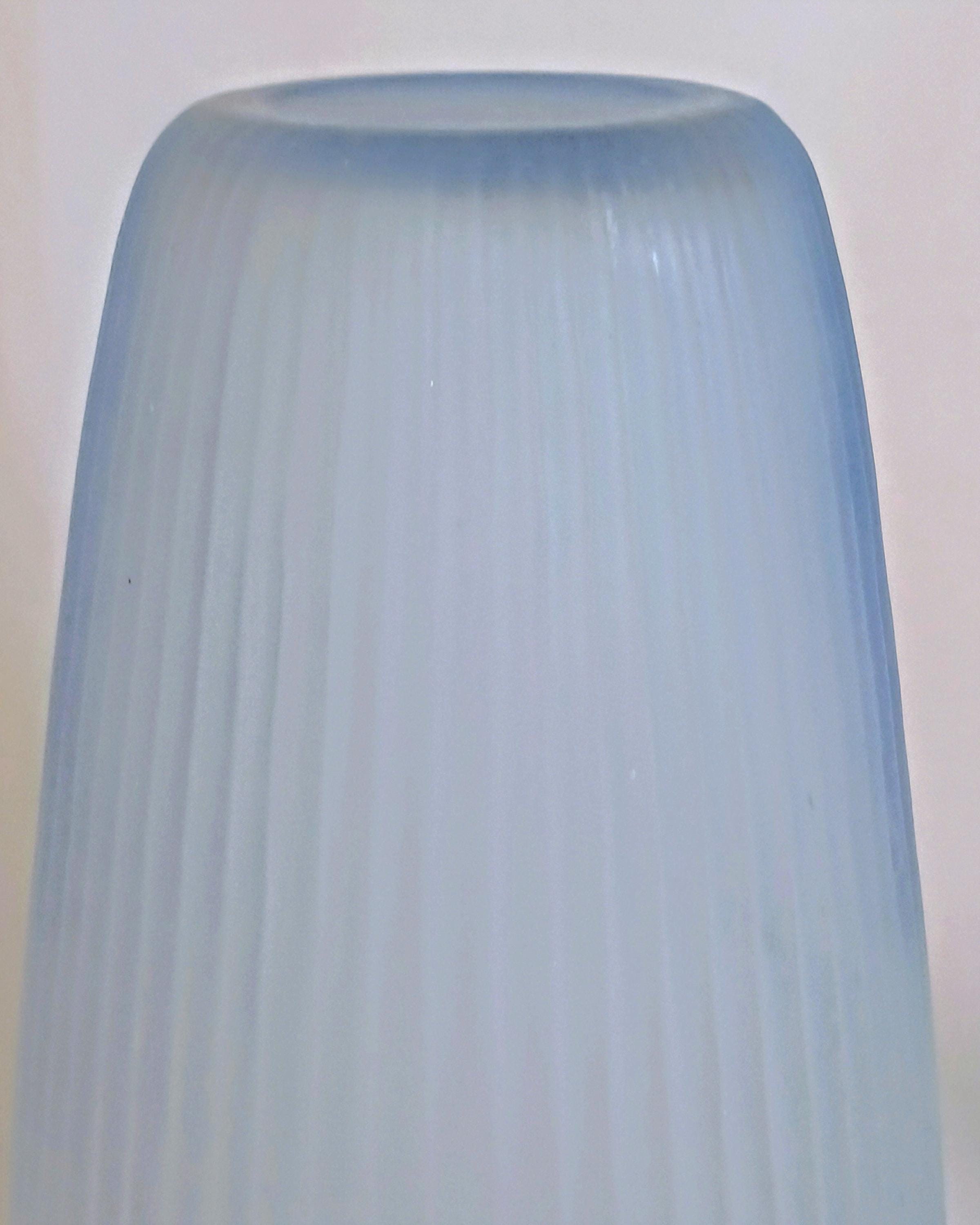 Blue Satin Finish Vase by Balos
