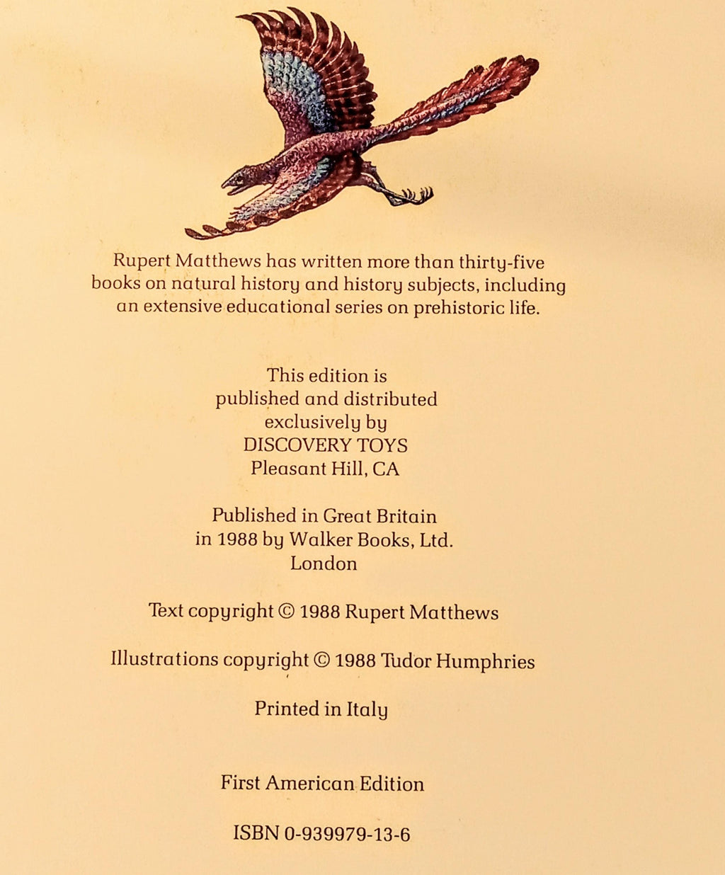 Vintage Dinosaur & Prehistoric Animals Book Lot | 3 First Edition 1988–1993