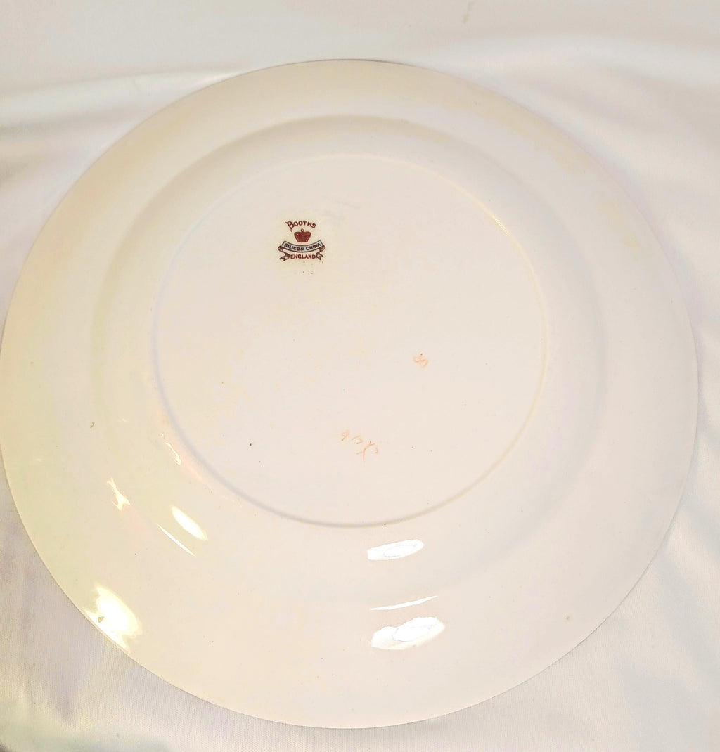 Pair of Antique Booths Silicon China Dinner Plates, England c. 1895–1910