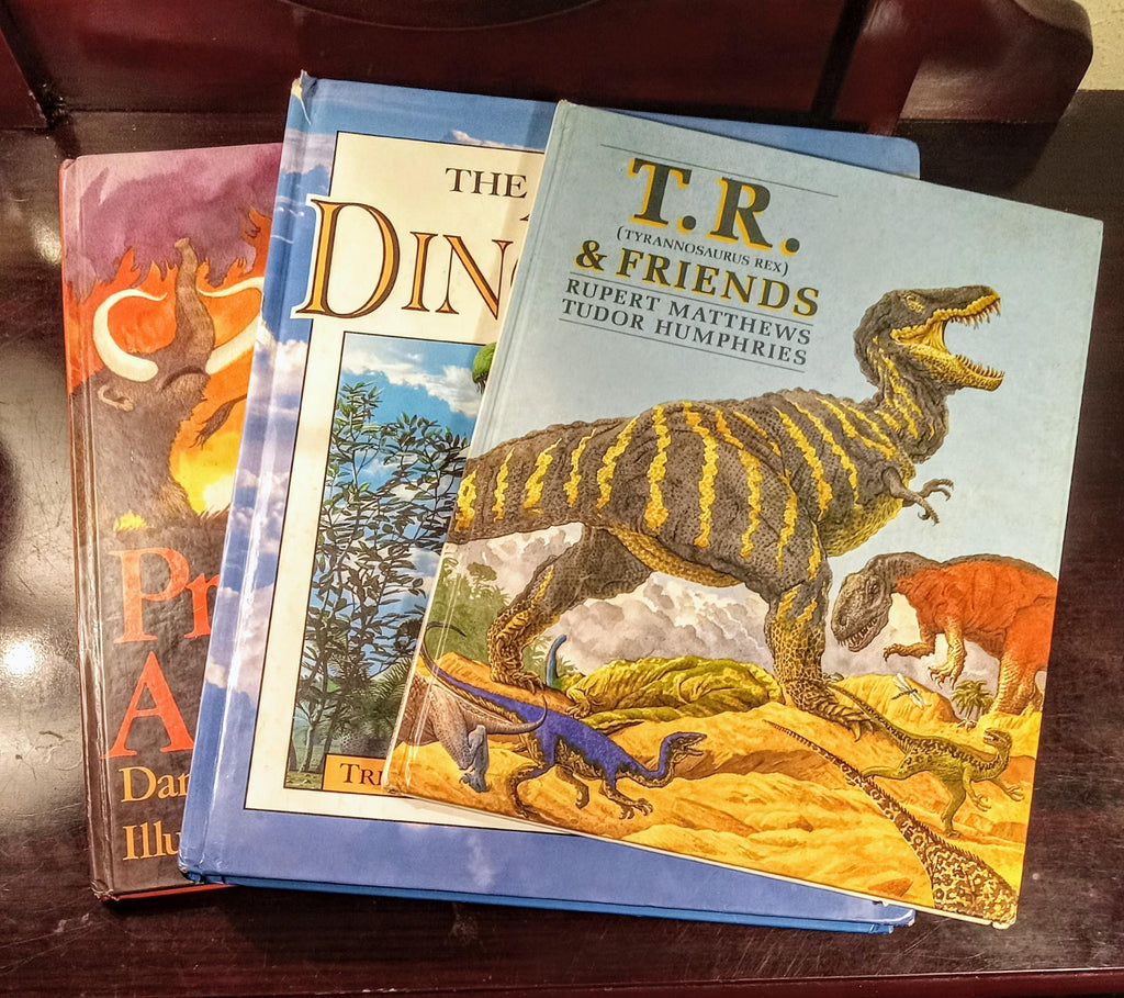Vintage Dinosaur & Prehistoric Animals Book Lot | 3 First Edition 1988–1993