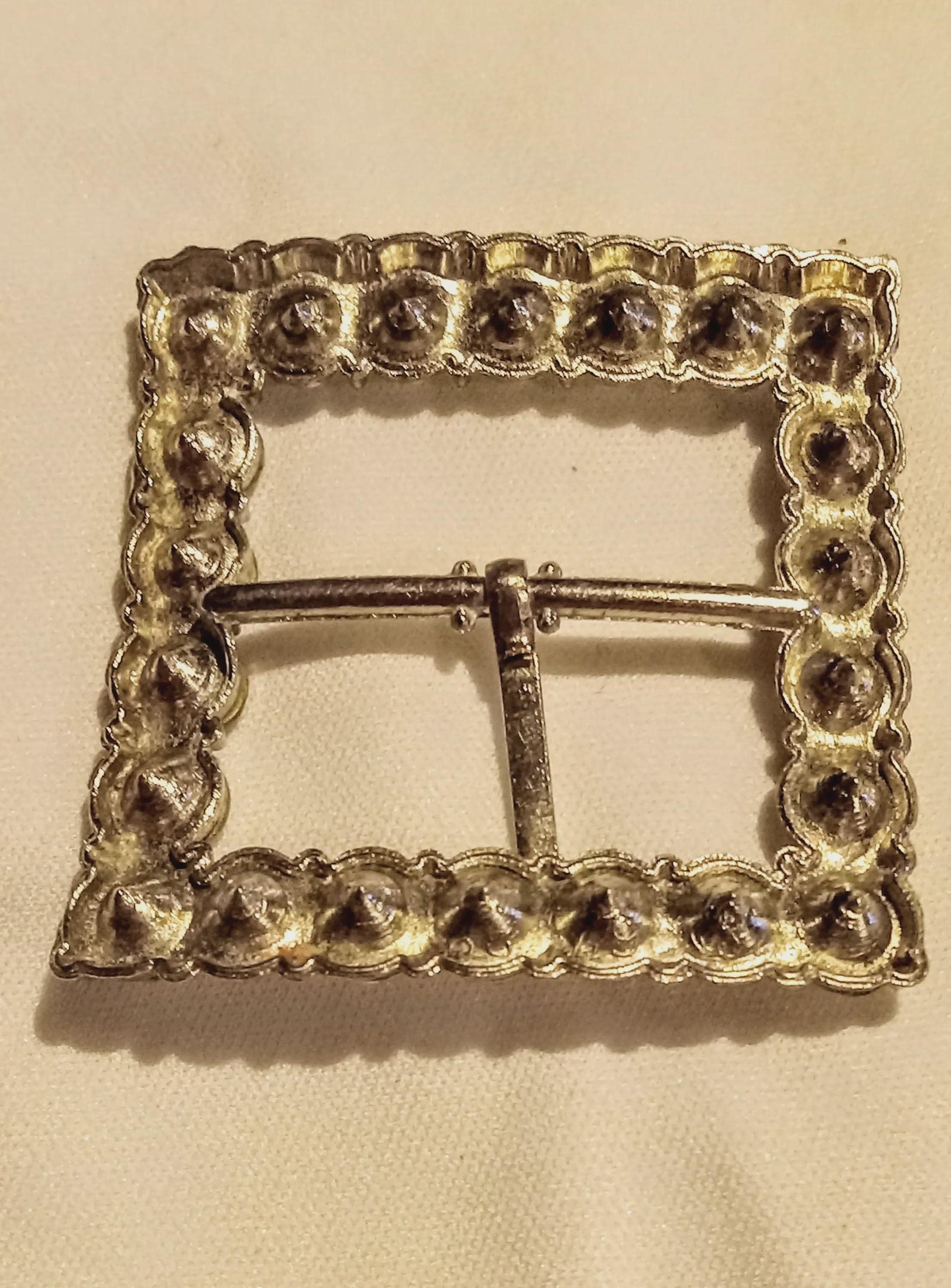 Vintage Rhinestone Scarf Buckles