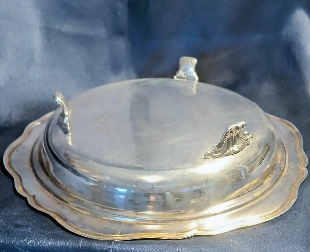 International Silver Footed Serving Tray