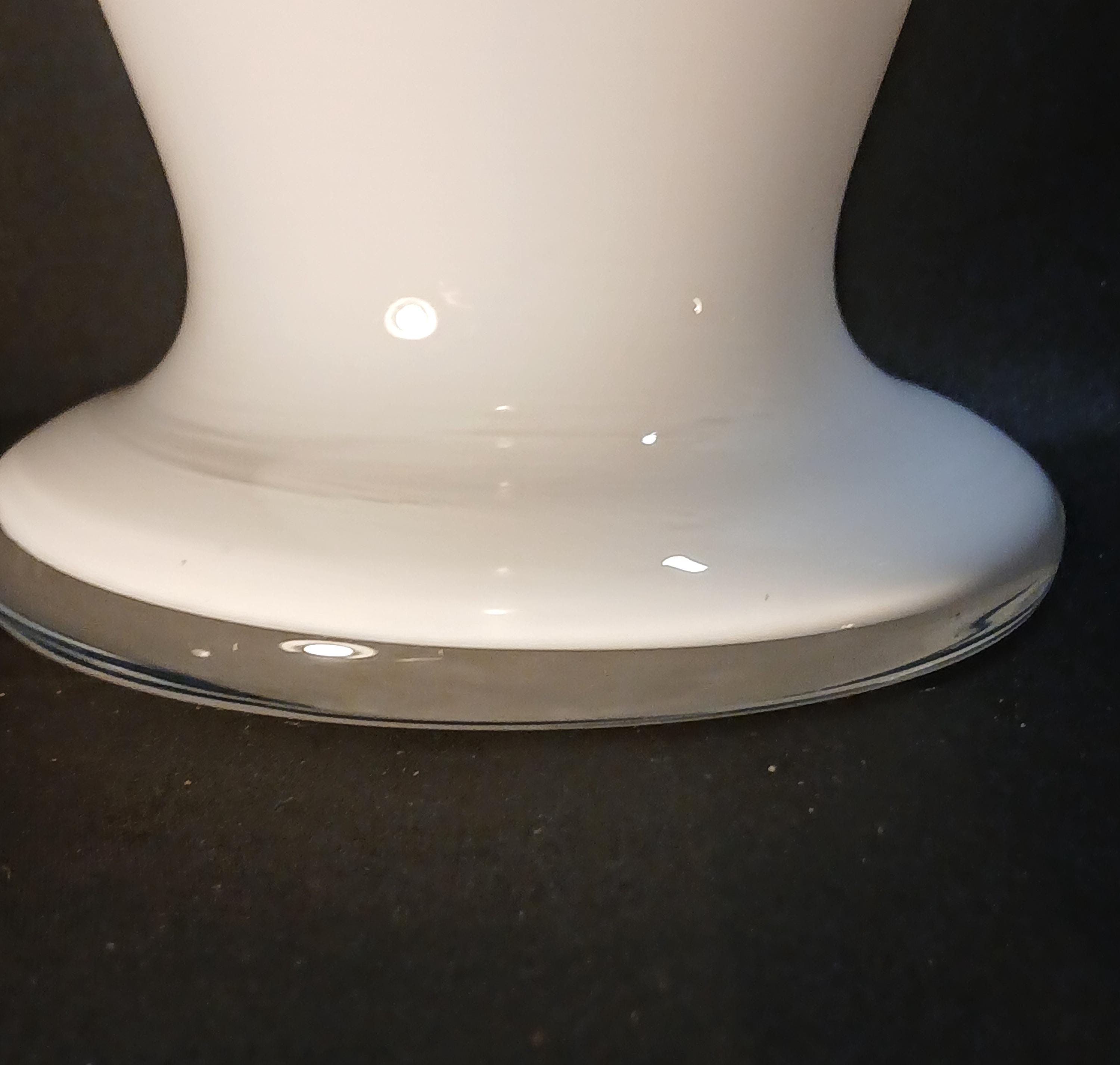 Hand Blown Glass Vase | Vintage Bohemian Opaline