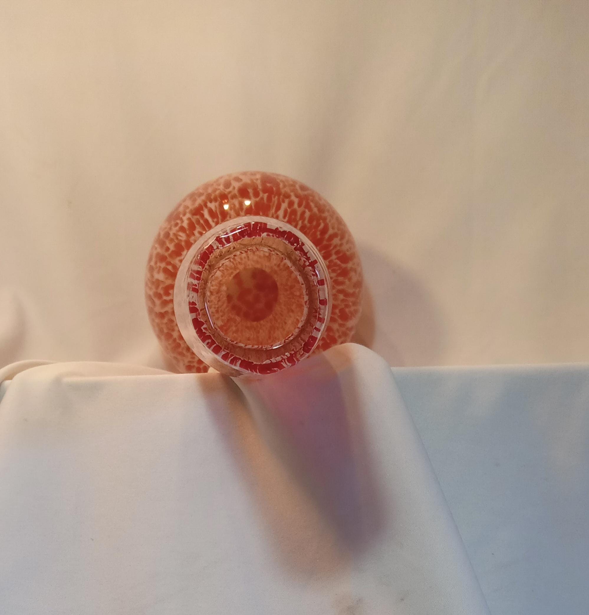 Hand-Blown Art Glass Vase