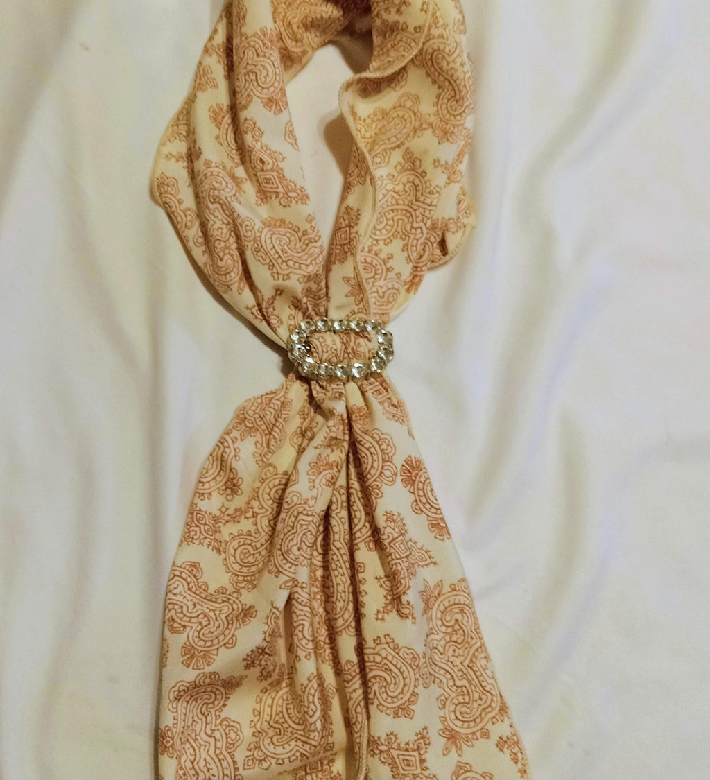 Vintage Rhinestone Scarf Buckles