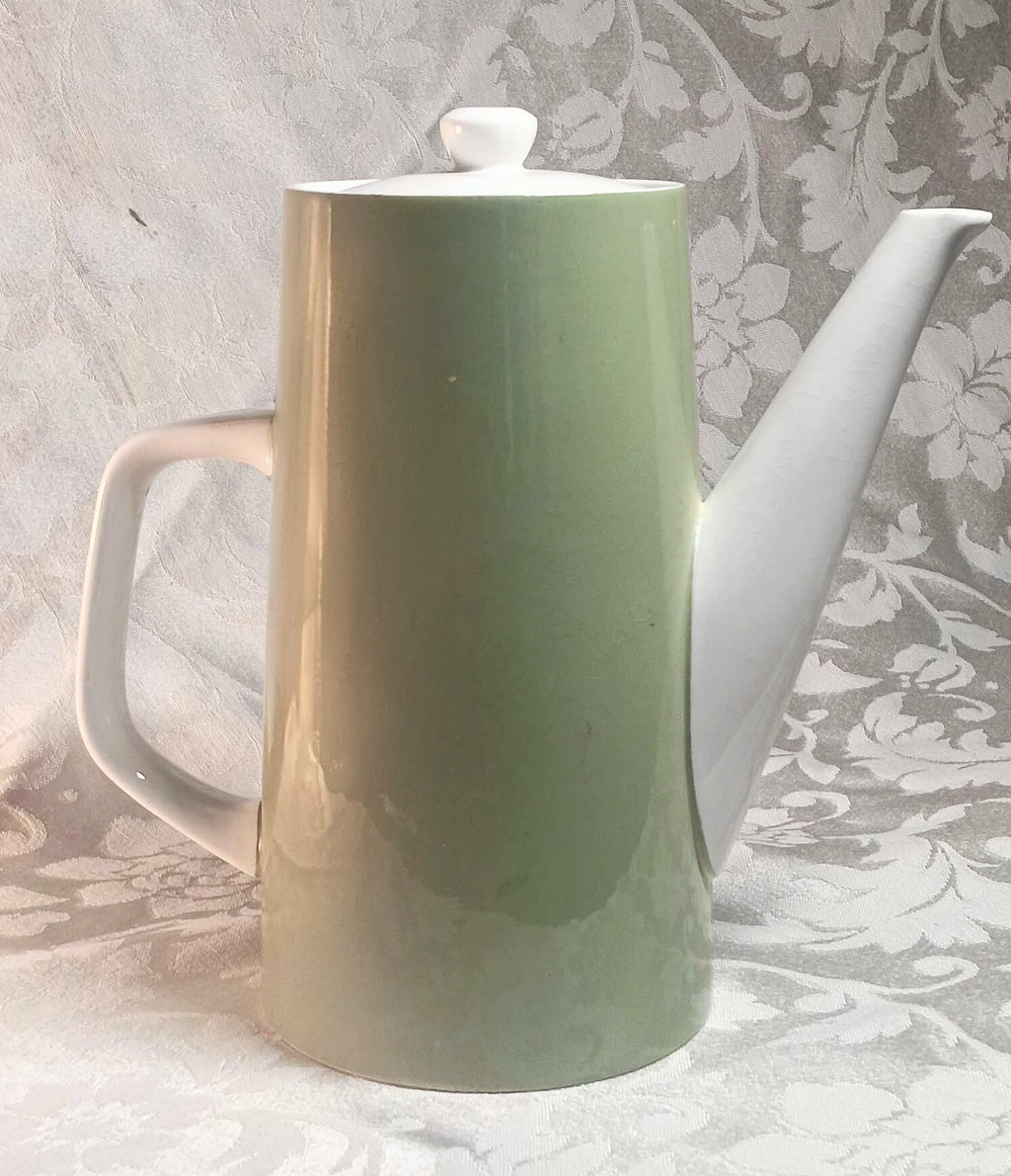 Vintage Coffee Pot - Avocado Green - Mikasa Cera Stone