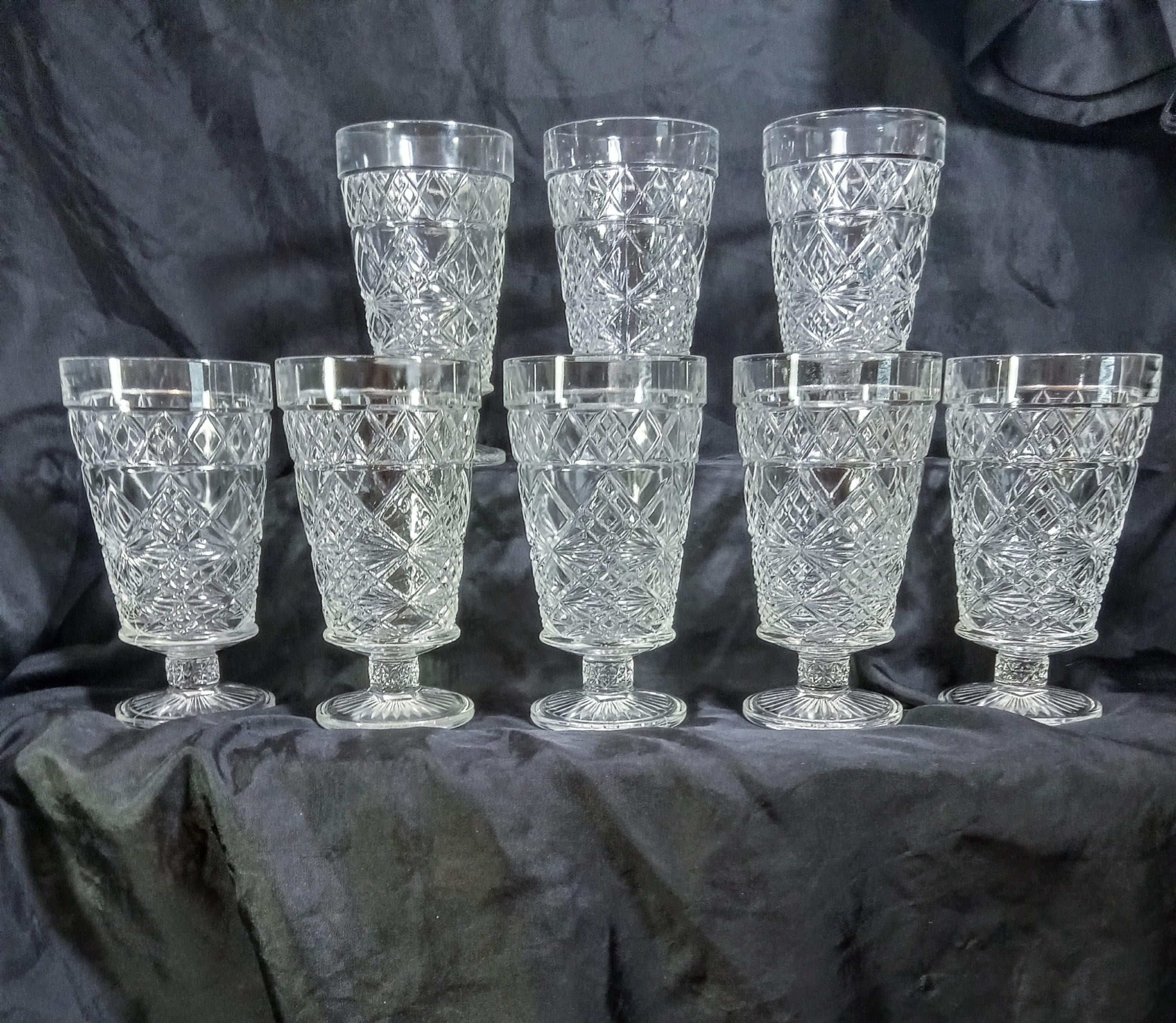 Vintage Hazel-Atlas Glass Goblets - Big Top Peanut Butter Promotion - Set of Four