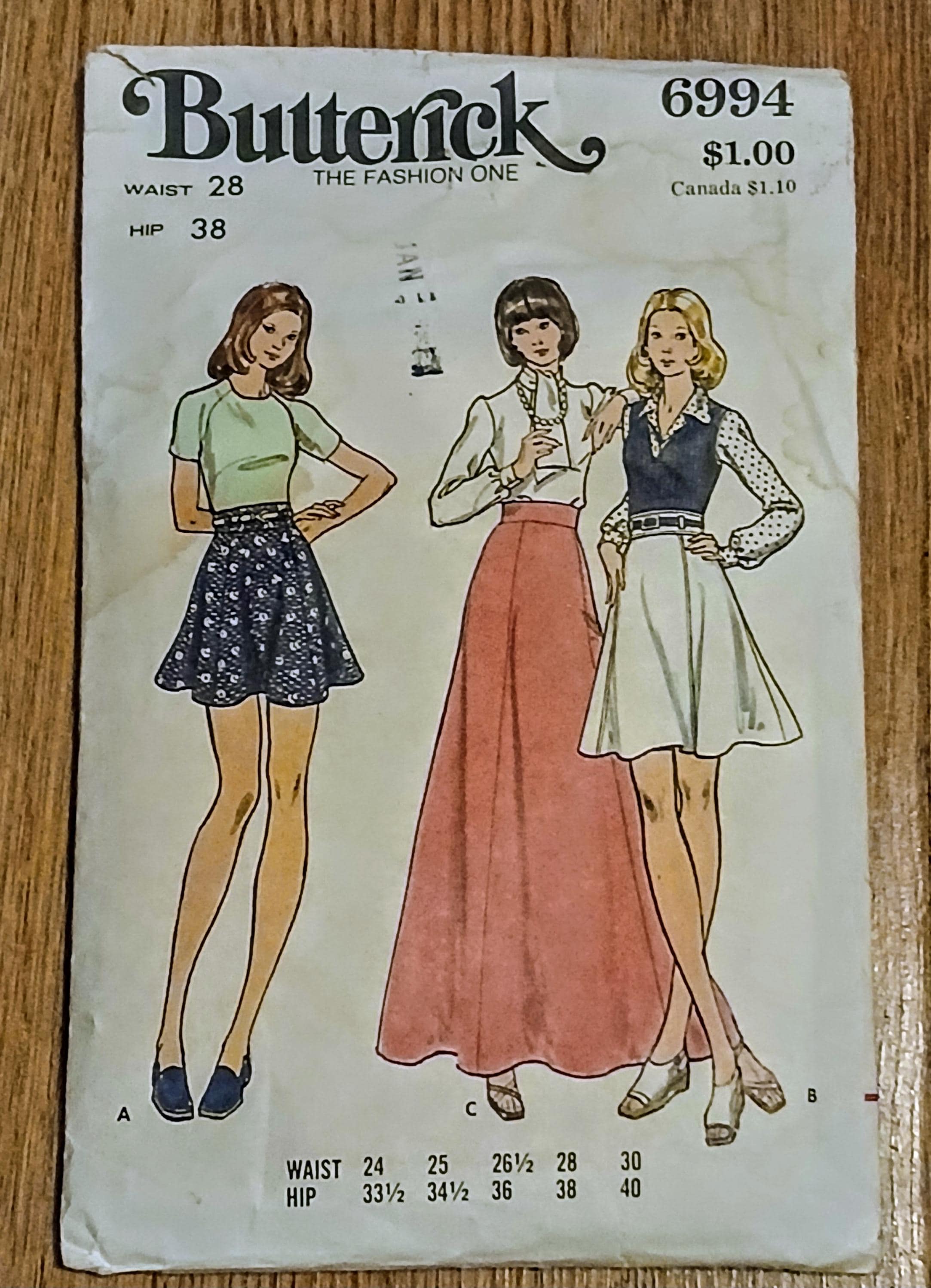 Vintage Sewing Patterns - Butterick Multi size Formats - 1972 to 1981 - Choose Your Favorite