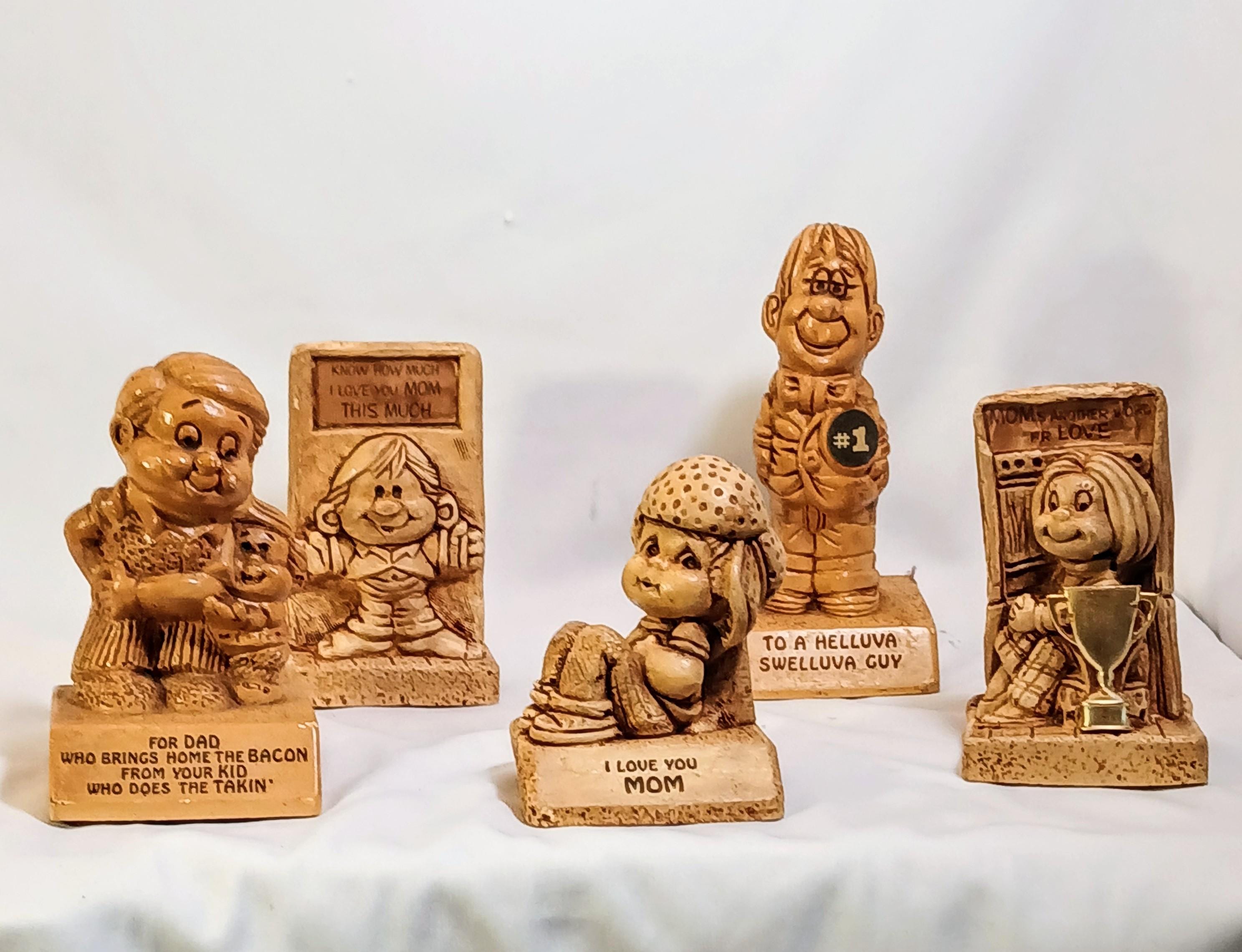 Wood Figurines by Paula - Ranging Across the 1970s Your Choice