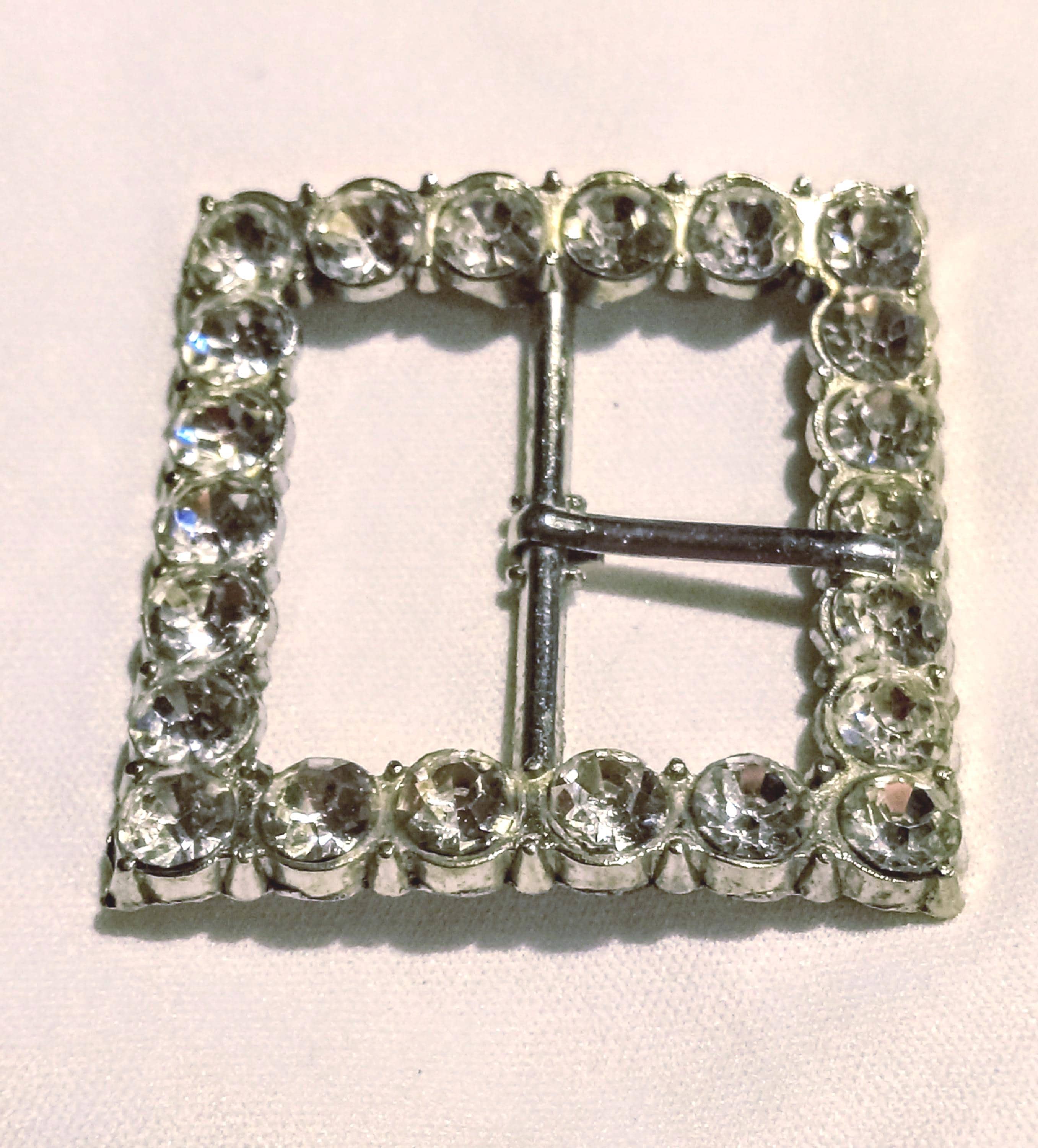 Vintage Rhinestone Scarf Buckles