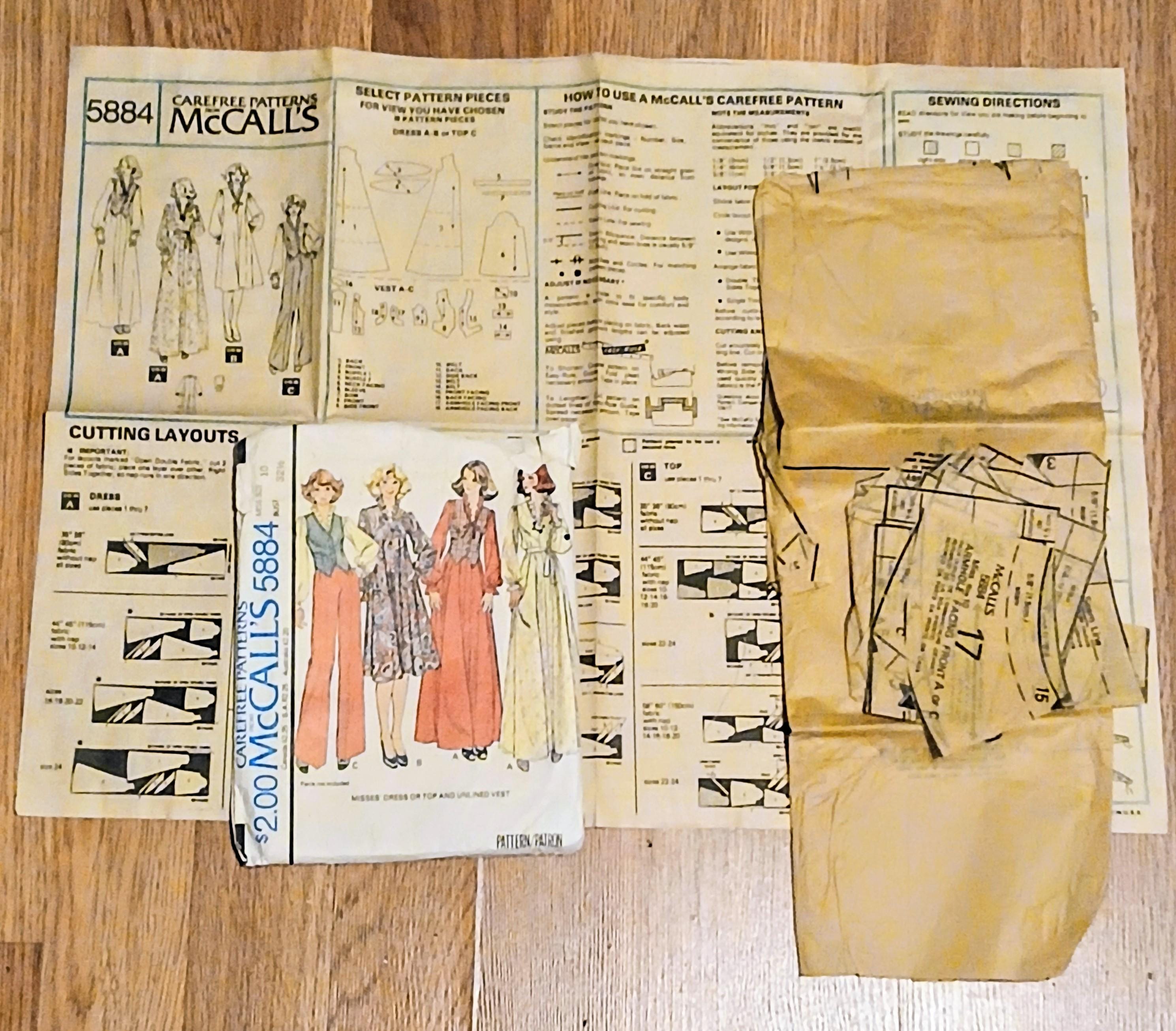 Vintage Sewing Patterns - McCalls - 1977 to 1979 - Your Choice