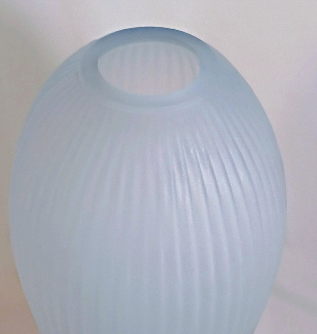 Blue Satin Finish Vase by Balos