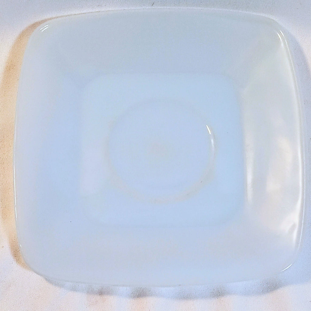 Anchor Hocking Fire-King Saucers – Delphite Blue Milk Glass