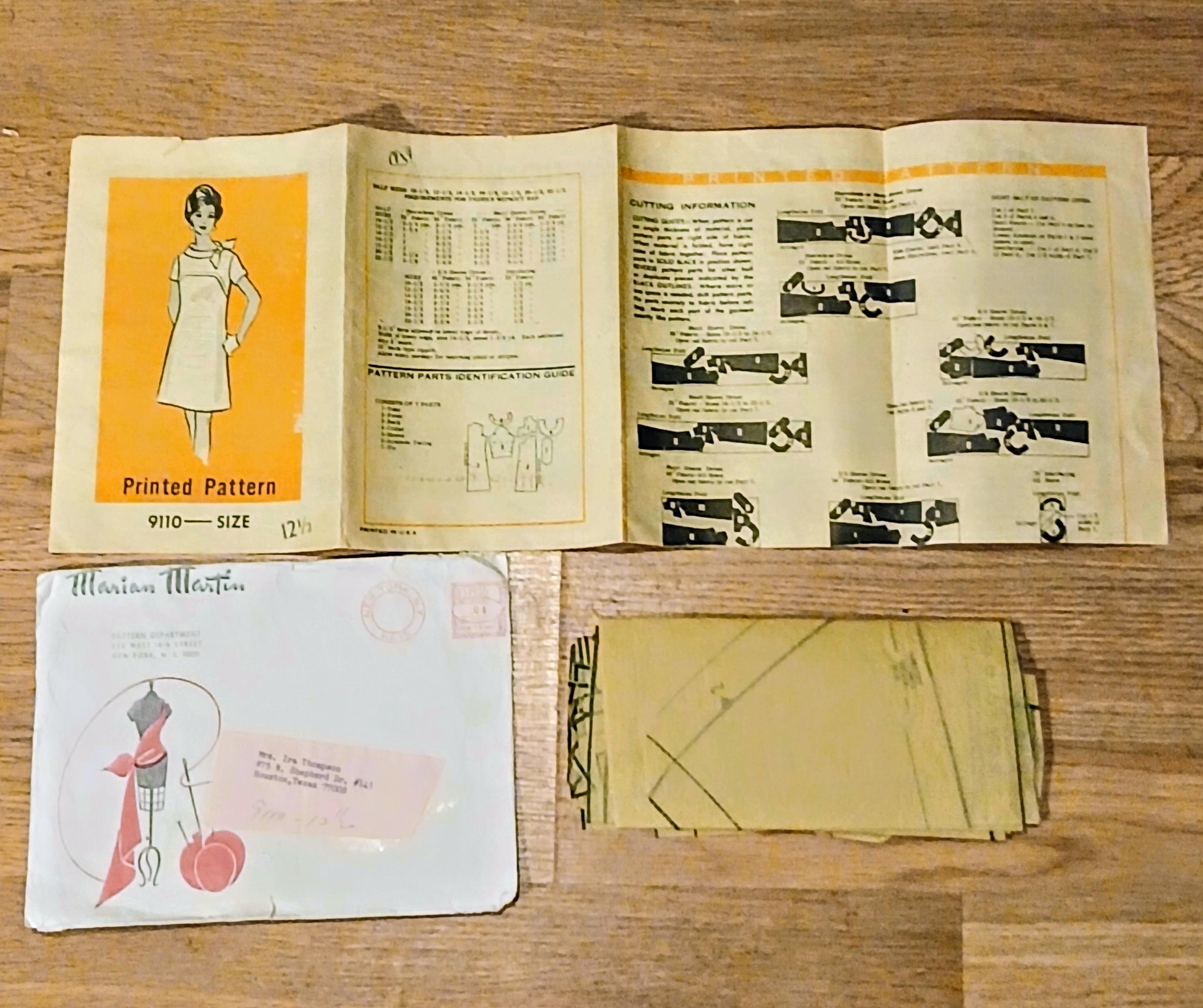 Vintage Dress Patterns |Marian Martin 1963 - 1965| Mail-Order Patterns