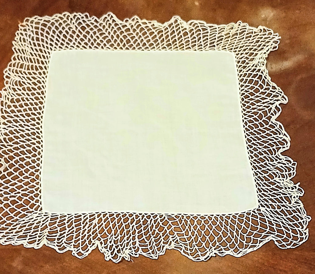 Vintage Handkerchief Lot | 1940s–1960s Lace & Embroidery
