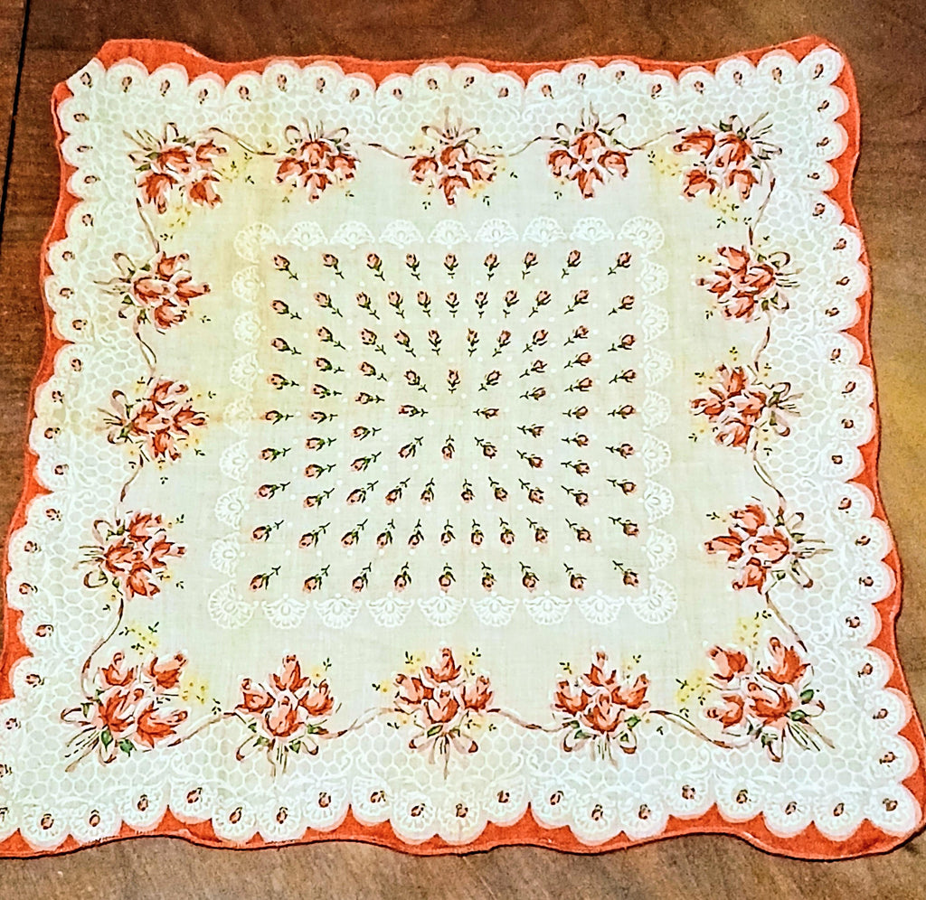Vintage Handkerchief Lot | 1940s–1960s Lace & Embroidery